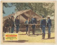 2y1288 RIO GRANDE LC #3 1950 John Wayne in uniform with other soldiers, directed by John Ford!