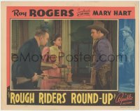 2y1291 ROUGH RIDERS' ROUND-UP LC 1939 cowboy Roy Rogers with Guy Usher & Mary Hart wielding rifles!