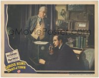 2y1311 SHERLOCK HOLMES & THE VOICE OF TERROR LC 1942 Basil Rathbone & Nigel Bruce with device, rare!