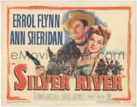 2y1049 SILVER RIVER TC 1948 cowboy Errol Flynn gambles for his life & sexy Ann Sheridan!