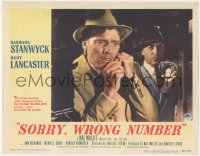 2y1324 SORRY WRONG NUMBER LC #7 1948 policeman arrests Burt Lancaster on phone at movie's climax!
