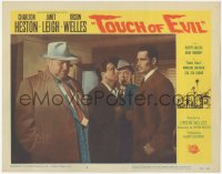 2y1346 TOUCH OF EVIL LC #3 1958 Mexican Charlton Heston glaring at fat rumpled Orson Welles!