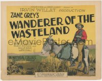 2y1068 WANDERER OF THE WASTELAND TC 1924 Noah Beery riding mule in desert, Zane Grey, ultra rare!