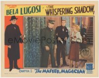 2y1359 WHISPERING SHADOW chapter 1 LC 1933 Bela Lugosi in border, The Master Magician, full-color!