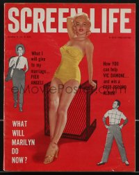 2y0613 SCREEN LIFE magazine March 1955 Marilyn Monrone, what will she do now, ultra rare!