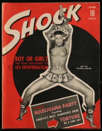 2y0580 SHOCK vol 1 no 1 magazine Oct 1941 I Attend a Marijuana Party, America's Most Dangerous Drug!