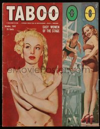 2y0592 TABOO magazine October 1949 sexy nearly naked Lili St. Cyr & bathing beauty on the cover!