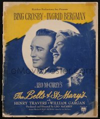 2y0110 BELLS OF ST. MARY'S pressbook 1947 Ingrid Bergman, Bing Crosby, Leo McCarey, ultra rare!