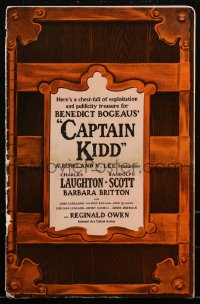 2y0126 CAPTAIN KIDD pressbook 1945 pirate Charles Laughton, Randolph Scott, Britton, ultra rare!