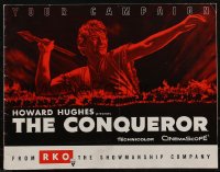 2y0133 CONQUEROR pressbook 1959 John Wayne, Susan Hayward, directed by Howard Hughes, rare!