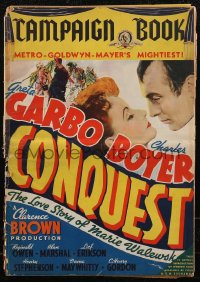 2y0134 CONQUEST pressbook 1937 Greta Garbo, Boyer as Napoleon, w/exploitation section, very rare!