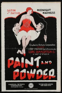 2y0201 PAINT & POWDER pressbook 1925 Elaine Hammerstein, Satin & Satan, midnight madness, ultra rare!