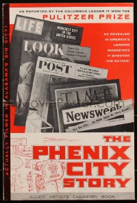 2y0204 PHENIX CITY STORY pressbook 1955 classic noir, it took the military to subdue their sin, rare!