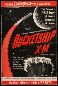 2y0215 ROCKETSHIP X-M pressbook 1950 Lloyd Bridges in the FIRST story of man's conquest of space!