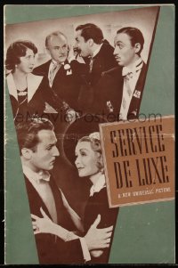 2y0221 SERVICE DE LUXE pressbook 1938 Constance Bennett, Vincent Price, Charlie Ruggles, ultra rare!