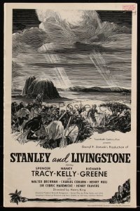 2y0227 STANLEY & LIVINGSTONE pressbook 1939 Spencer Tracy as the explorer of unknown Africa, rare!
