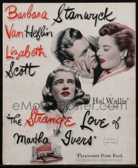 2y0228 STRANGE LOVE OF MARTHA IVERS pressbook 1946 Barbara Stanwyck, Lizabeth Scott, Heflin, rare