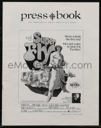 2y0350 SUPER FLY pressbook 1972 bad dude Ron O'Neal has a plan to stick it to The Man!