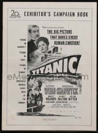 2y0238 TITANIC pressbook 1953 Clifton Webb & Barbara Stanwyck on the legendary ship!