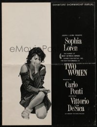 2y0241 TWO WOMEN pressbook 1961 Sophia Loren, Vittorio De Sica, suddenly love becomes lust!