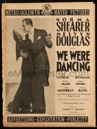 2y0245 WE WERE DANCING pressbook 1942 professional guests Norma Shearer & Melvin Douglas, rare!