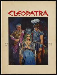 2y0300 CLEOPATRA souvenir program book 1964 Elizabeth Taylor, Burton, Harrison, Terpning art!