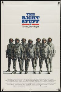 2y0858 RIGHT STUFF advance 1sh 1983 great line up of the first NASA astronauts all suited up!