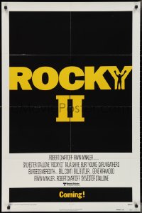 2y0862 ROCKY II advance 1sh 1979 Sylvester Stallone & Carl Weathers, boxing sequel!