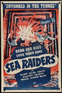 2y0869 SEA RAIDERS chapter 11 1sh 1941 Dead End Kids serial, Entombed in the Tunnel, ultra rare!