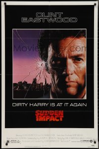 2y0885 SUDDEN IMPACT 1sh 1983 Clint Eastwood is at it again as Dirty Harry, great image!
