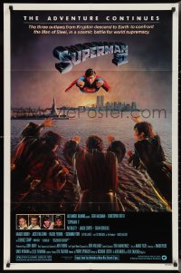 2y0889 SUPERMAN II studio style 1sh 1981 Christopher Reeve, Terence Stamp, great image of villains!