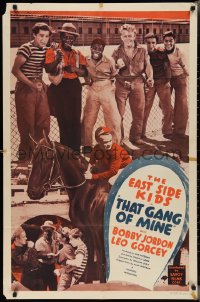 2y0898 THAT GANG OF MINE 1sh R1949 Clarence Muse, O'Brien & East Side Kids, horse racing, rare!