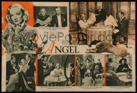 2y0352 ANGEL English movie magazine supplement 1937 Marlene Dietrich, Herbert Marshall, Douglas!
