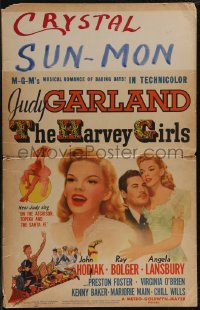 2y0076 HARVEY GIRLS WC 1945 Judy Garland, John Hodiak, MGM's musical romance of daring days, rare!