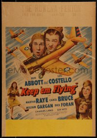 2y0079 KEEP 'EM FLYING WC 1941 Bud Abbott & Lou Costello in the United States Air Force!