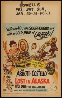 2y0080 LOST IN ALASKA WC 1952 great art of Bud Abbott & Lou Costello, a gold mine of laughs!