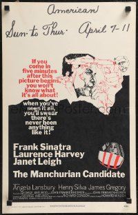 2y0082 MANCHURIAN CANDIDATE WC 1962 Frank Sinatra, Laurence Harvey, Janet Leigh, John Frankenheimer
