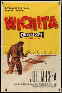 2y0930 WICHITA 1sh 1955 Joel McCrea, Lloyd Bridges & Vera Miles in Kansas!