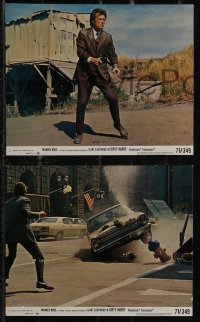 2y2096 DIRTY HARRY 3 8x10 mini LCs 1971 great images of Clint Eastwood, Siegel crime classic!