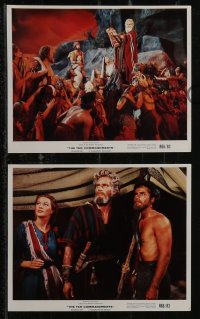 2y2011 TEN COMMANDMENTS 9 color 8x10 stills R1966 Cecil B. DeMille classic starring Charlton Heston!