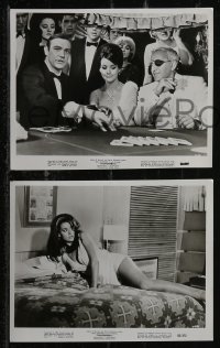 2y2068 THUNDERBALL 5 8x10 stills 1965 Sean Connery as Bond, Claudine Auger, Paluzzi, Celi, gambling!