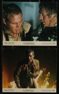 2y1997 TOWERING INFERNO 10 color 8x10 stills 1974 Steve McQueen, Paul Newman, top cast!