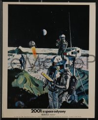 2y1742 2001: A SPACE ODYSSEY 3 Cinerama color English FOH LCs 1968 Kubrick, Bob McCall art, Lockwood!