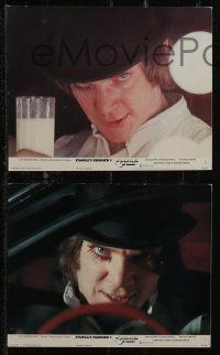 2y1751 CLOCKWORK ORANGE 8 color English FOH LCs 1972 Kubrick classic starring Malcolm McDowell!