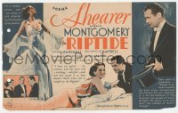 2y1636 RIPTIDE herald 1934 beautiful glamorous Norma Shearer, Robert Montgomery, ultra rare!