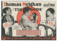 2y1672 TIN GODS herald 1926 Thomas Meighan between Rene Adoree & Aileen Pringle, ultra rare!