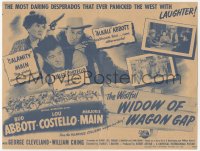 2y1675 WISTFUL WIDOW OF WAGON GAP herald 1947 Bud Abbott & Lou Costello with Majorie Main, rare!