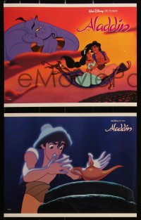 2y1376 ALADDIN 8 LCs 1992 classic Disney Arabian cartoon, great images of Prince Ali & Jasmine!