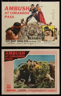 2y1377 AMBUSH AT CIMARRON PASS 8 LCs 1958 Scott Brady, Margia Dean, early Clint Eastwood, western!