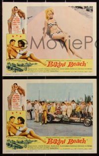 2y1384 BIKINI BEACH 8 LCs 1964 Frankie Avalon & Annette Funicello by cool dragster!